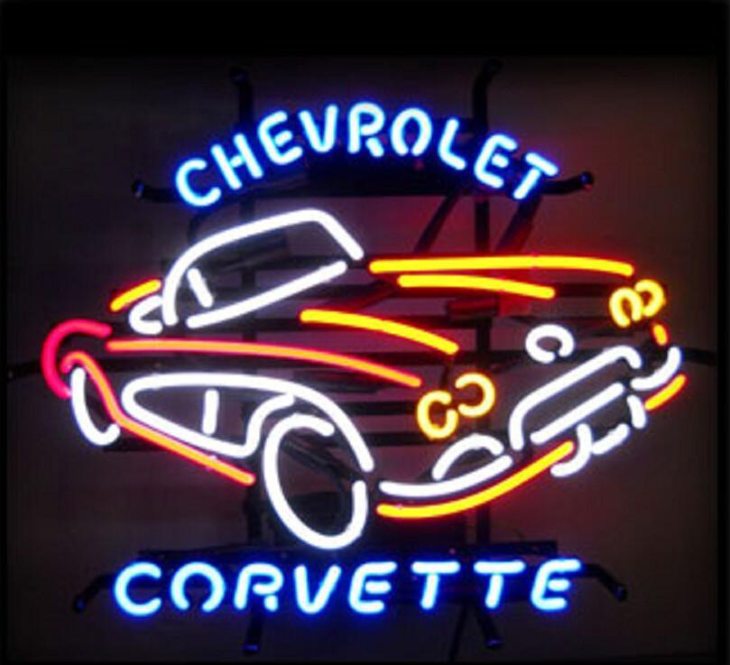 Custom Chevy Corvette Auto Car Neon Sign