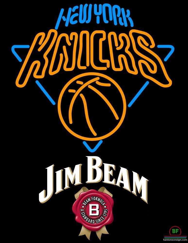 Custom Jim Beam New York Knicks Neon Sign NBA Teams Neon Light