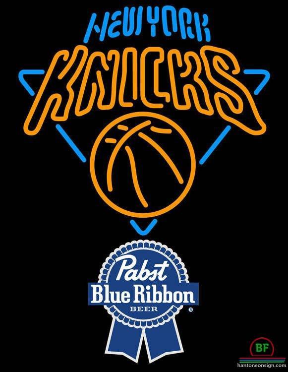 Custom Pabst Blue Ribbon New York Knicks Neon Sign NBA Teams Neon Light