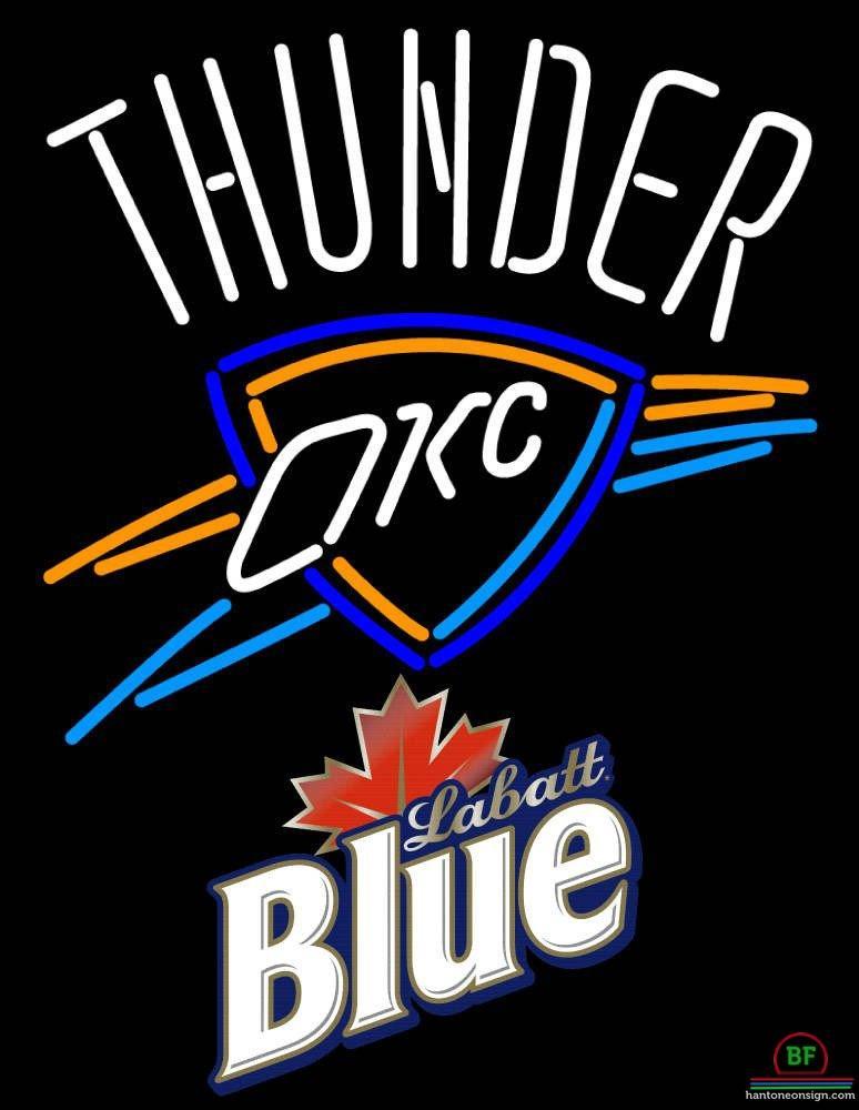 Custom Labatt Blue Oklahoma City Thunder Neon Sign NBA Teams Neon Light