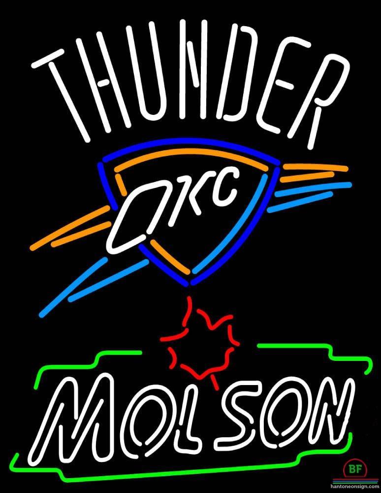 Custom Molson Oklahoma City Thunder Neon Sign NBA Teams Neon Light