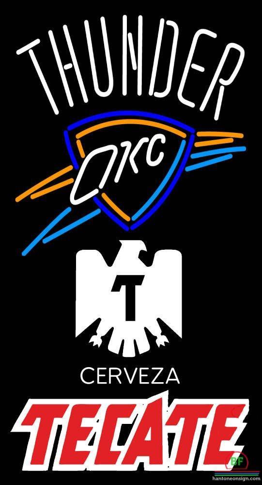 Custom Tecate Oklahoma City Thunder Neon Sign NBA Teams Neon Light