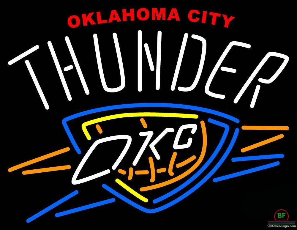 Custom Oklahoma City Thunder Neon Sign NBA Teams Neon Light