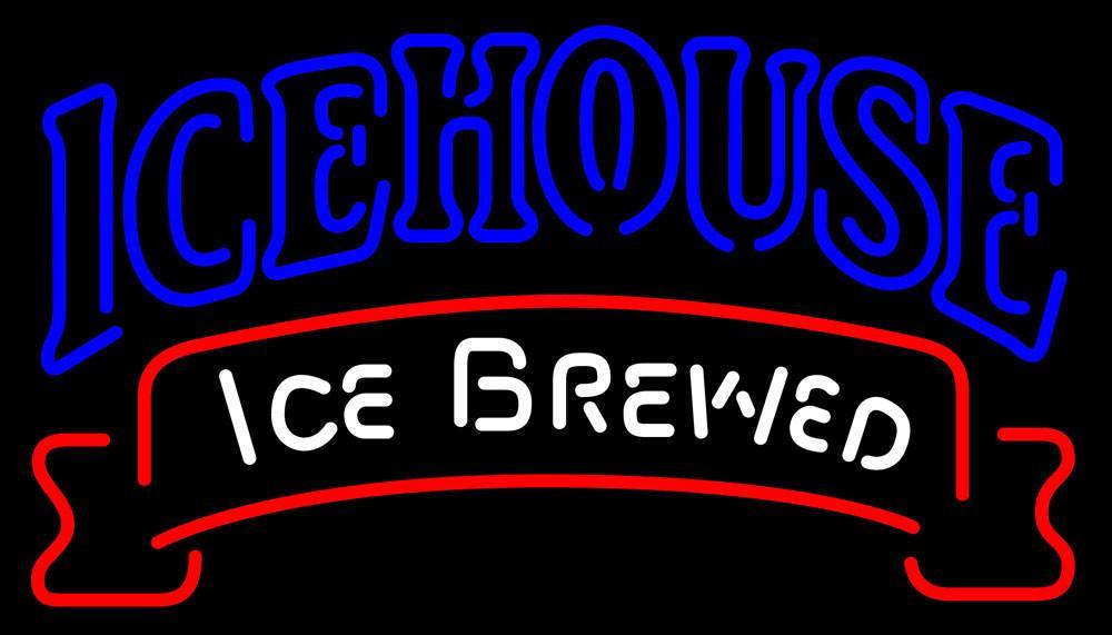 Custom Icehouse Ribbon Neon Sign