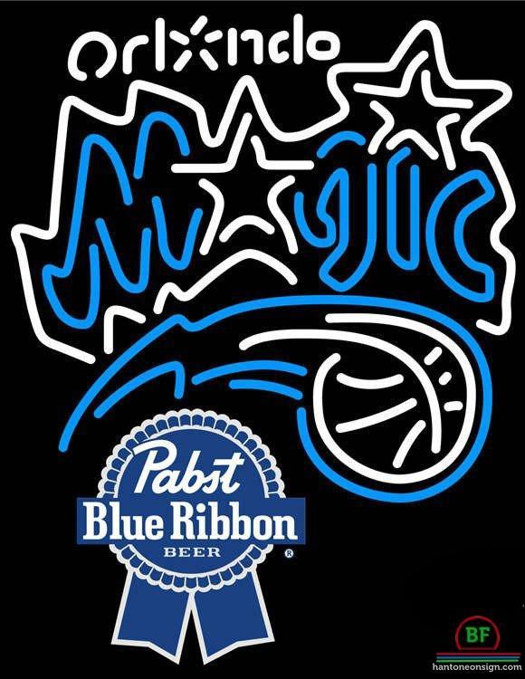 Custom Pabst Blue Ribbon Orlando Magic Neon Sign NBA Teams Neon Light
