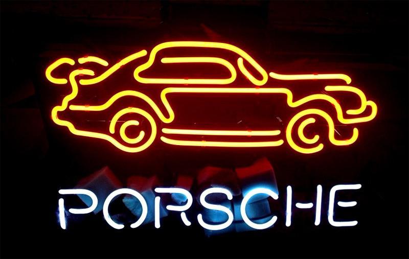Custom Porsche Auto Car Neon Sign Real Neon Light