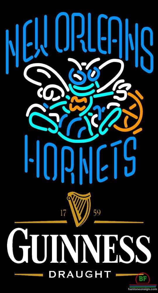 Custom Guinness Draught Orleans Hornets Neon Sign NBA Teams Neon Light