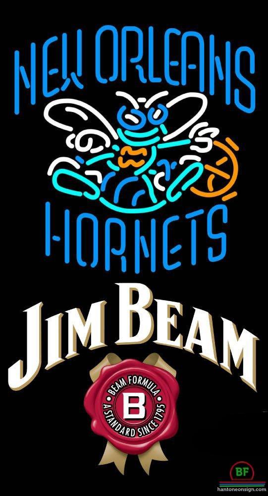 Custom Jim Beam Orleans Hornets Neon Sign NBA Teams Neon Light