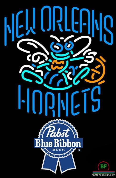 Custom Pabst Blue Ribbon Orleans Hornets Neon Sign NBA Teams Neon Light