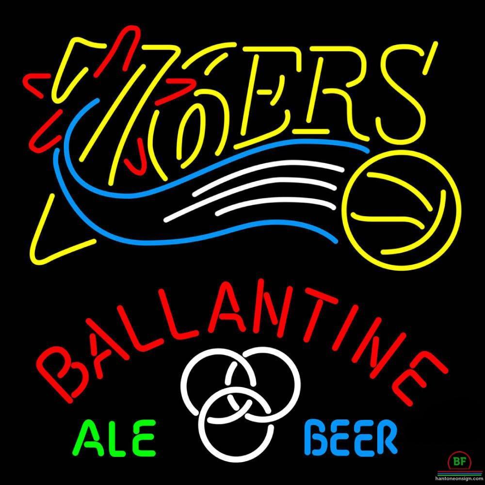 Custom Ballantine Philadelphia 76ers Neon Sign NBA Teams Neon Light