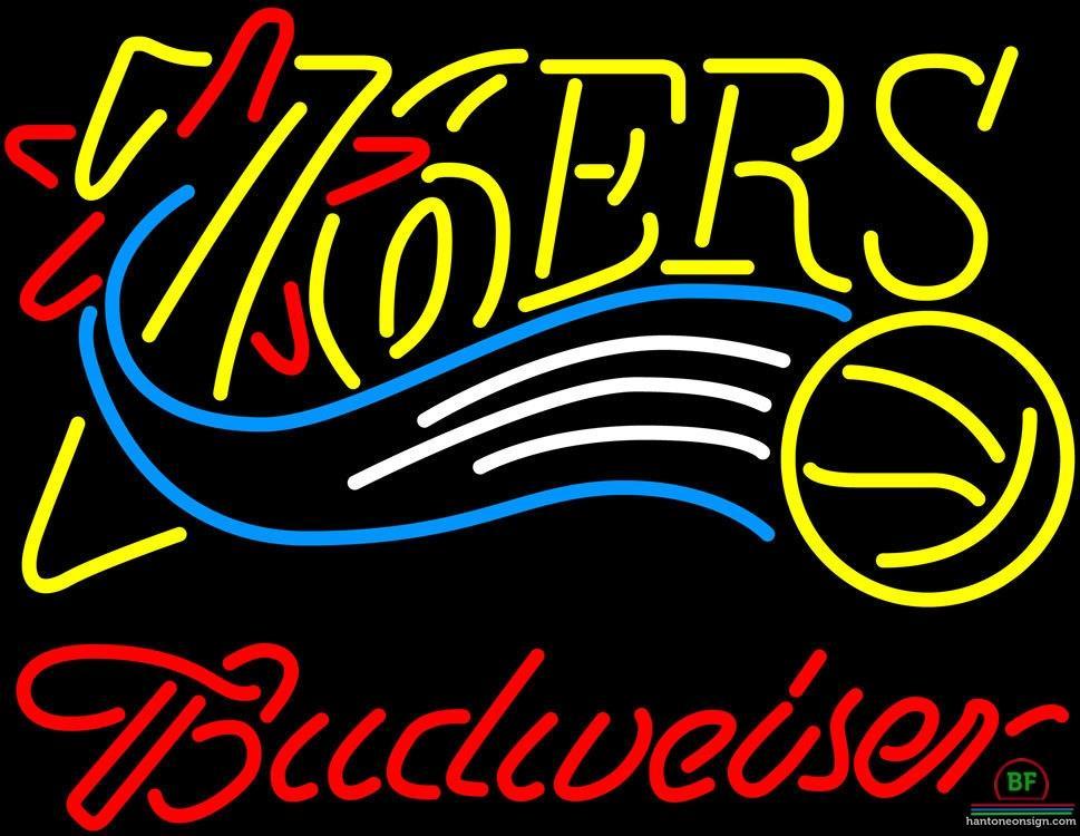 Custom Budweiser Philadelphia 76ers Neon Sign NBA Teams Neon Light