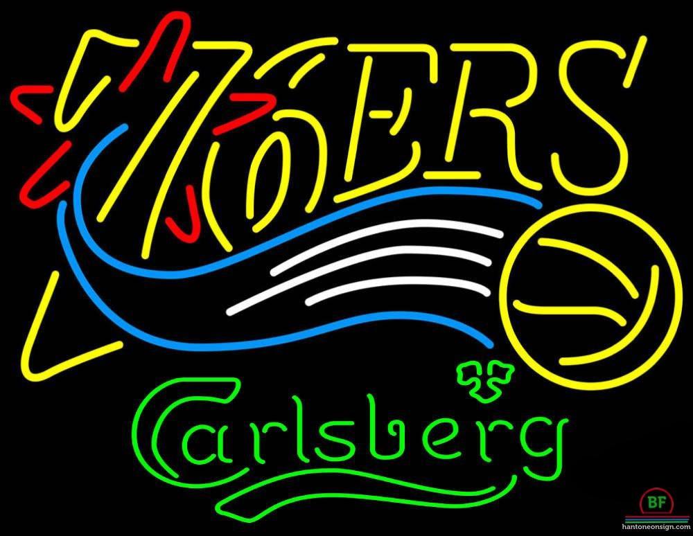 Custom Carlsberg Philadelphia 76ers Neon Sign NBA Teams Neon Light