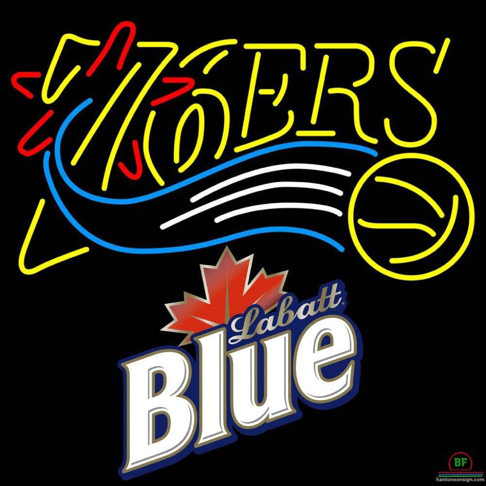 Custom Labatt Blue Philadelphia 76ers Neon Sign NBA Teams Neon Light