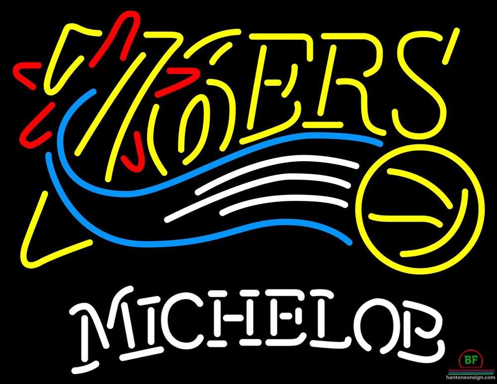 Custom Michelob Philadelphia 76ers Neon Sign NBA Teams Neon Light