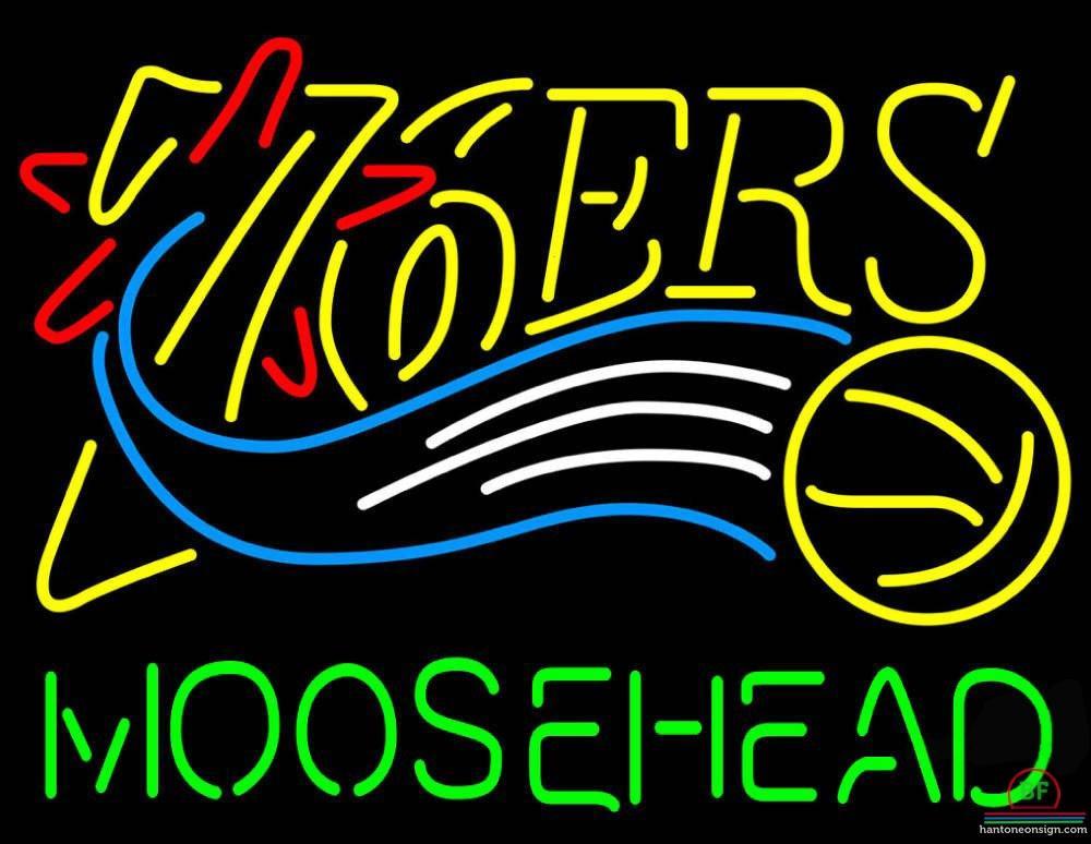 Custom Moosehead Philadelphia 76ers Neon Sign NBA Teams Neon Light