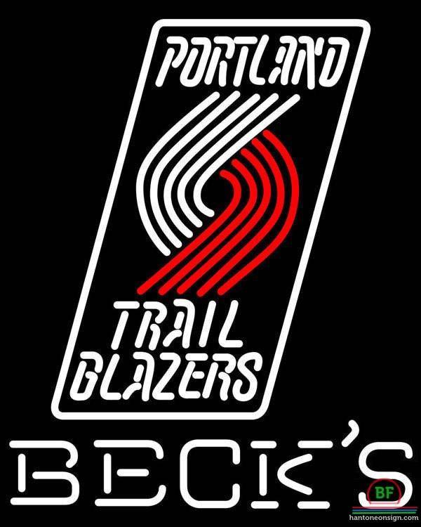 Custom Becks Portland Trail Blazers Neon Sign NBA Teams Neon Light