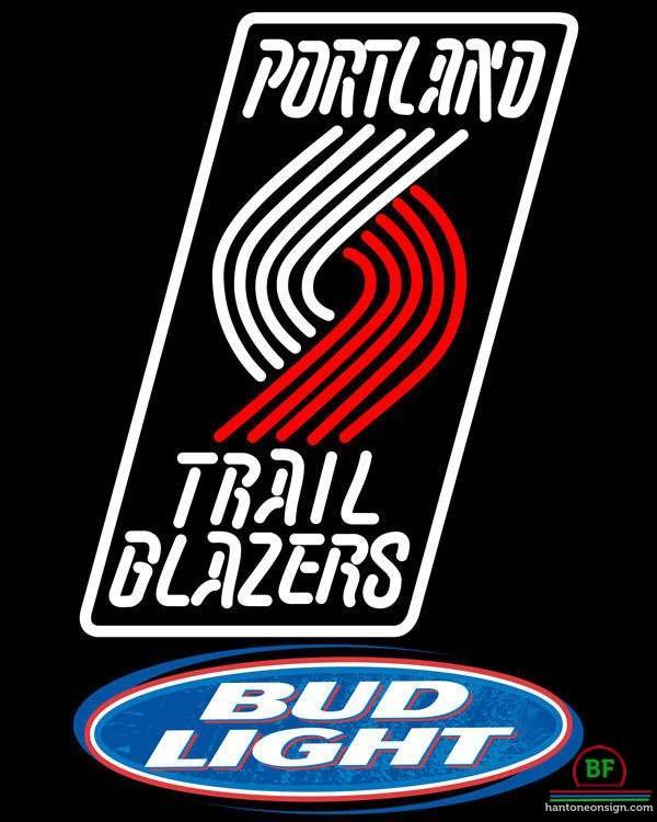 Custom Bud Light Portland Trail Blazers Neon Sign NBA Teams Neon Light