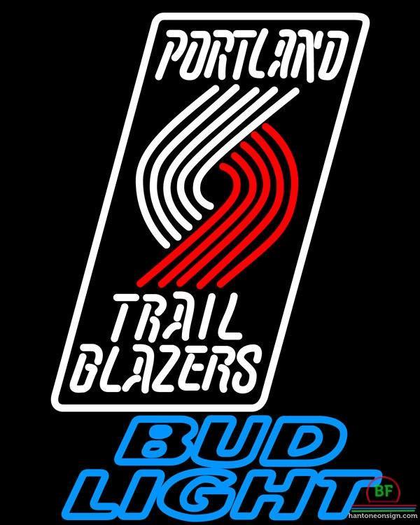 Custom Bud Light Portland Trail Blazers Neon Sign NBA Teams Neon Light