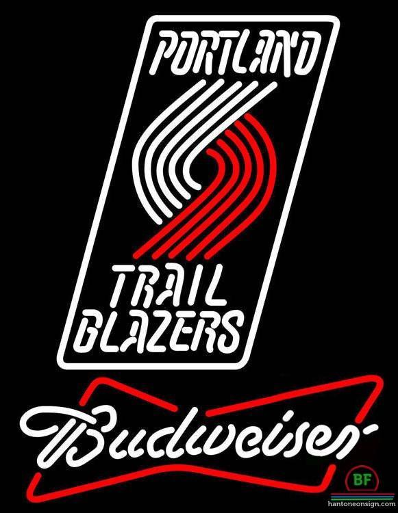 Custom Budweiser Portland Trail Blazers Neon Sign NBA Teams Neon Light