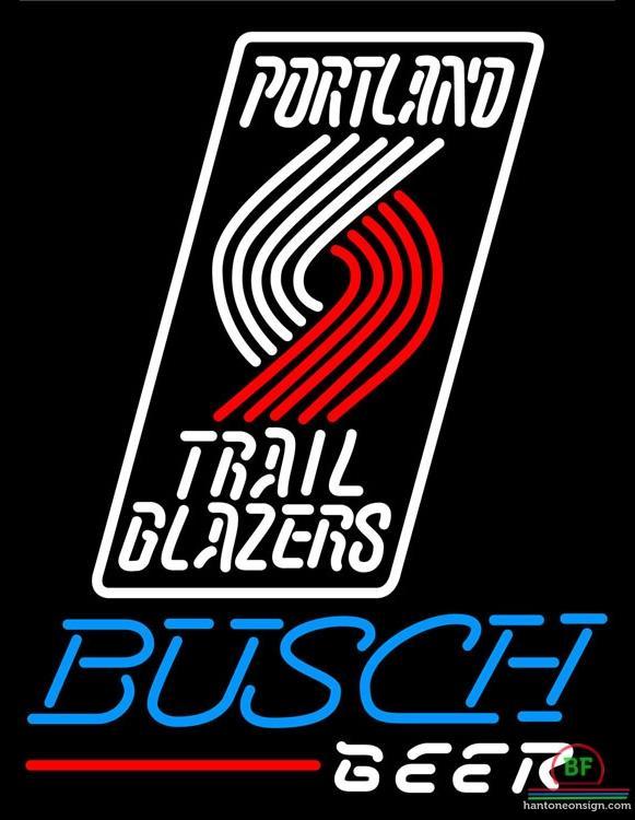 Custom Busch Beer Portland Trail Blazers Neon Sign NBA Teams Neon Light