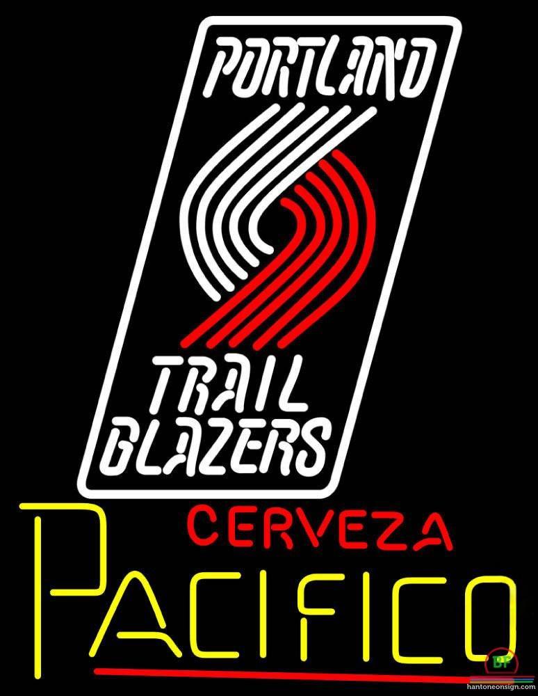 Custom Cerveza Pacifico Portland Trail Blazers Neon Sign NBA Teams Neon Light