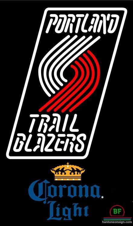 Custom Corona Light Portland Trail Blazers Neon Sign NBA Teams Neon Light