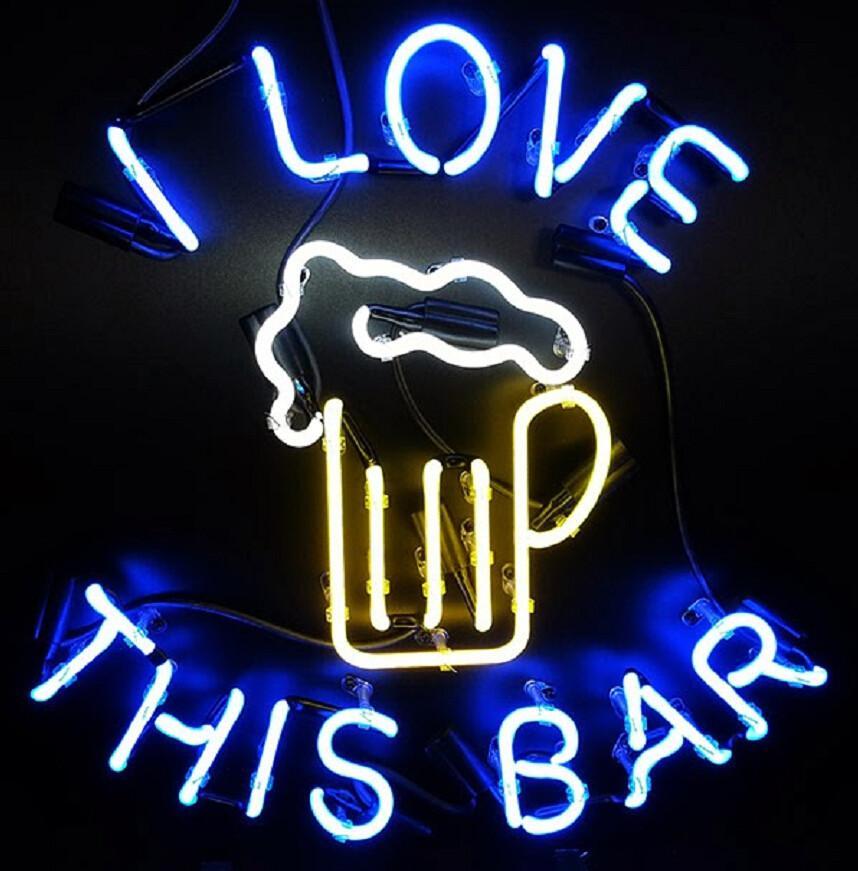 Custom Love This Bar Neon Sign