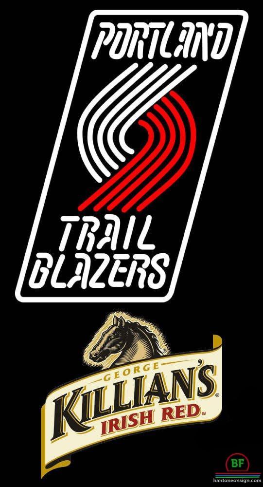 Custom Killians Irish Portland Trail Blazers Neon Sign NBA Teams Neon Light