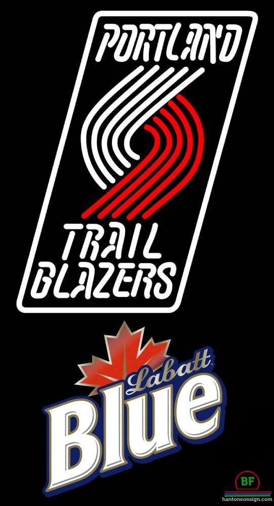 Custom Labatt Blue Portland Trail Blazers Neon Sign NBA Teams Neon Light