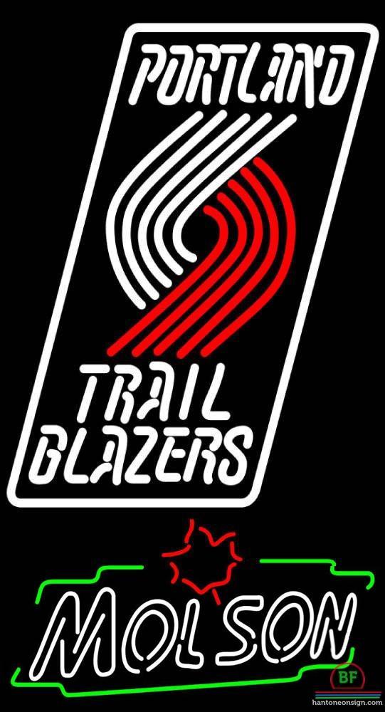 Custom Molson Portland Trail Blazers Neon Sign NBA Teams Neon Light