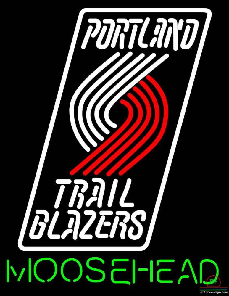 Custom Moosehead Portland Trail Blazers Neon Sign NBA Teams Neon Light