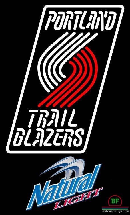 Custom Natural Light Portland Trail Blazers Neon Sign NBA Teams Neon Light