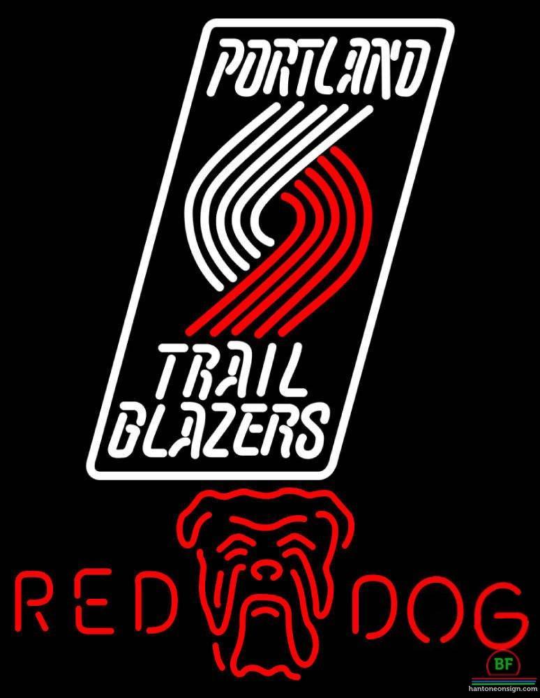 Custom Red Dog Portland Trail Blazers Neon Sign NBA Teams Neon Light