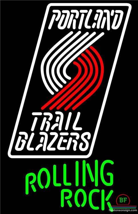 Custom Rolling Rock Portland Trail Blazers Neon Sign NBA Teams Neon Light
