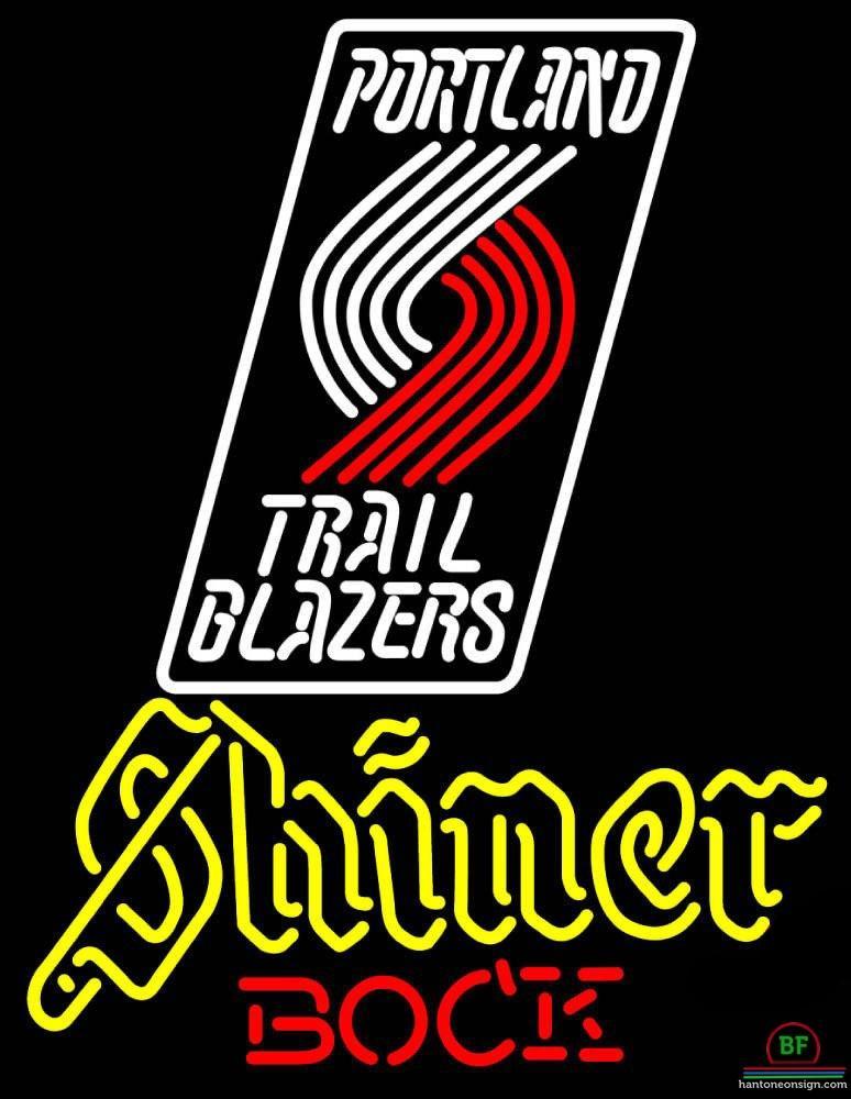 Custom Shiner Bock Portland Trail Blazers Neon Sign NBA Teams Neon Light