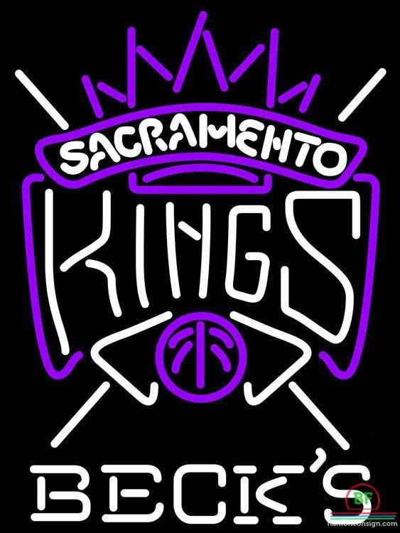 Custom Becks Sacramento Kings Neon Sign NBA Teams Neon Light