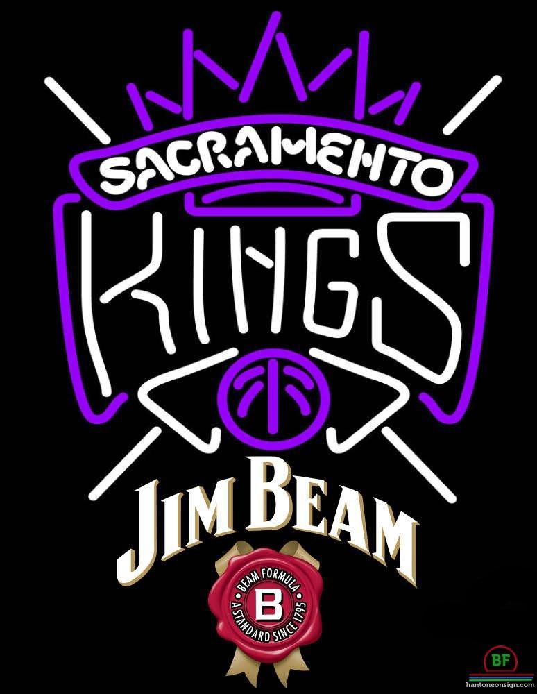 Custom Jim Beam Sacramento Kings Neon Sign NBA Teams Neon Light