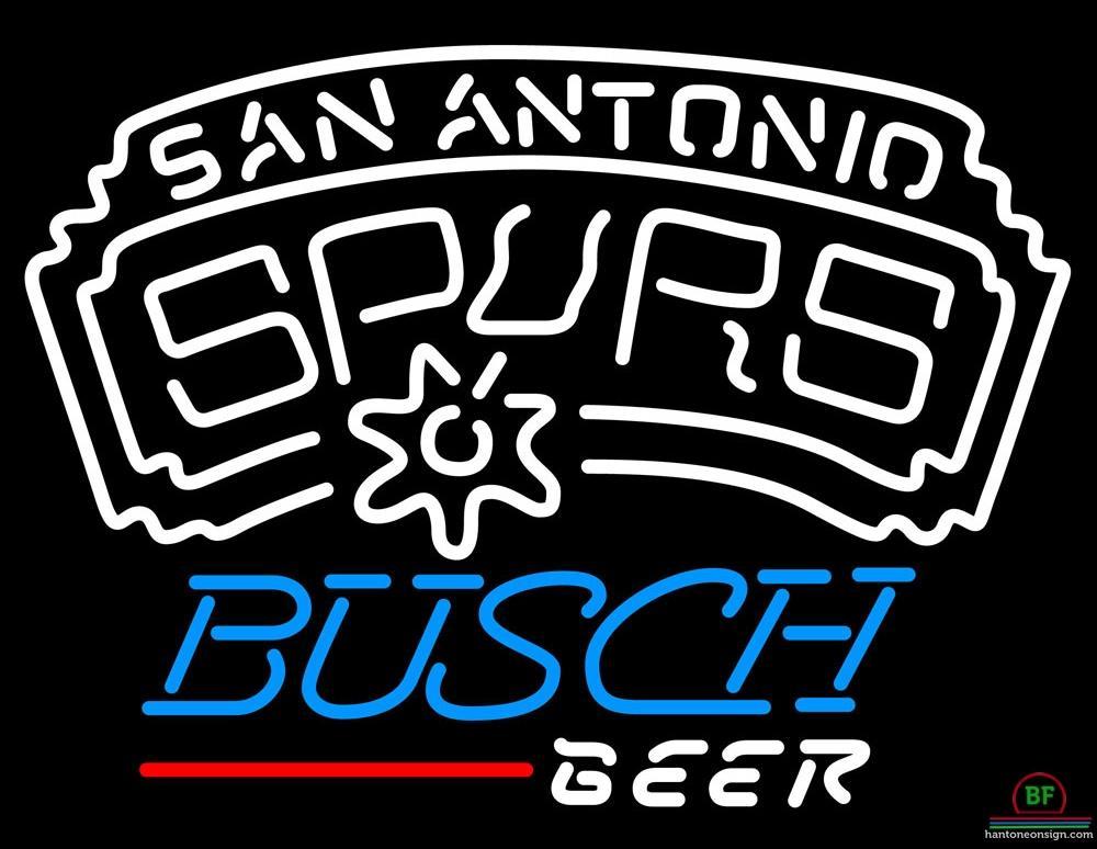 Custom Busch Beer San Antonio Spurs Neon Sign NBA Teams Neon Light