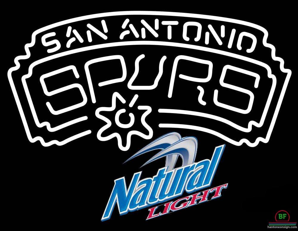 Custom Natural Light San Antonio Spurs Neon Sign NBA Teams Neon Light