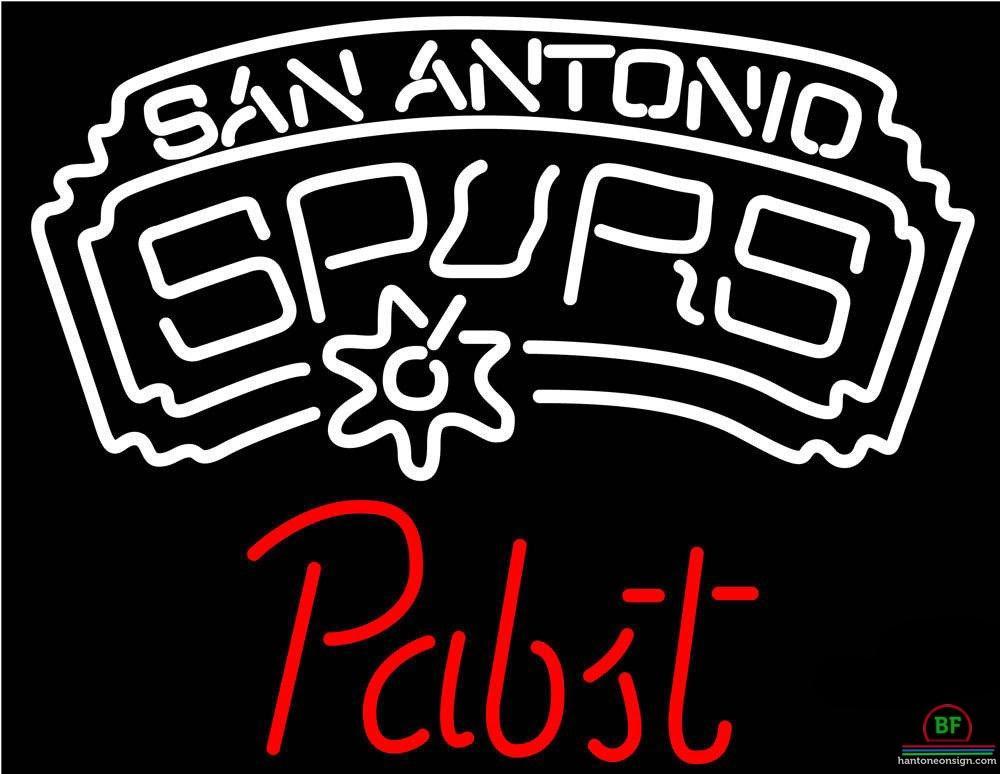 Custom Pabst Blue Ribbon San Antonio Spurs Neon Sign NBA Teams Neon Light