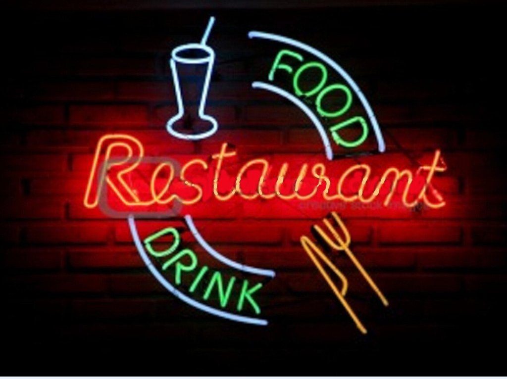 Custom Food Drink Restaurant Neon Sign