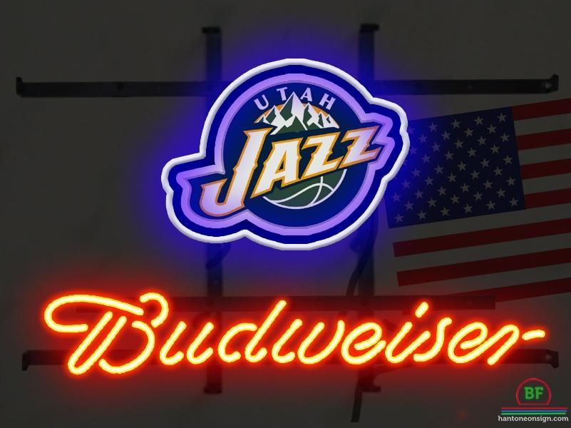 Custom Budweiser Utah Jazz Neon Sign NBA Teams Neon Light
