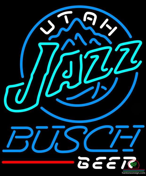 Custom Busch Beer Utah Jazz Neon Sign NBA Teams Neon Light