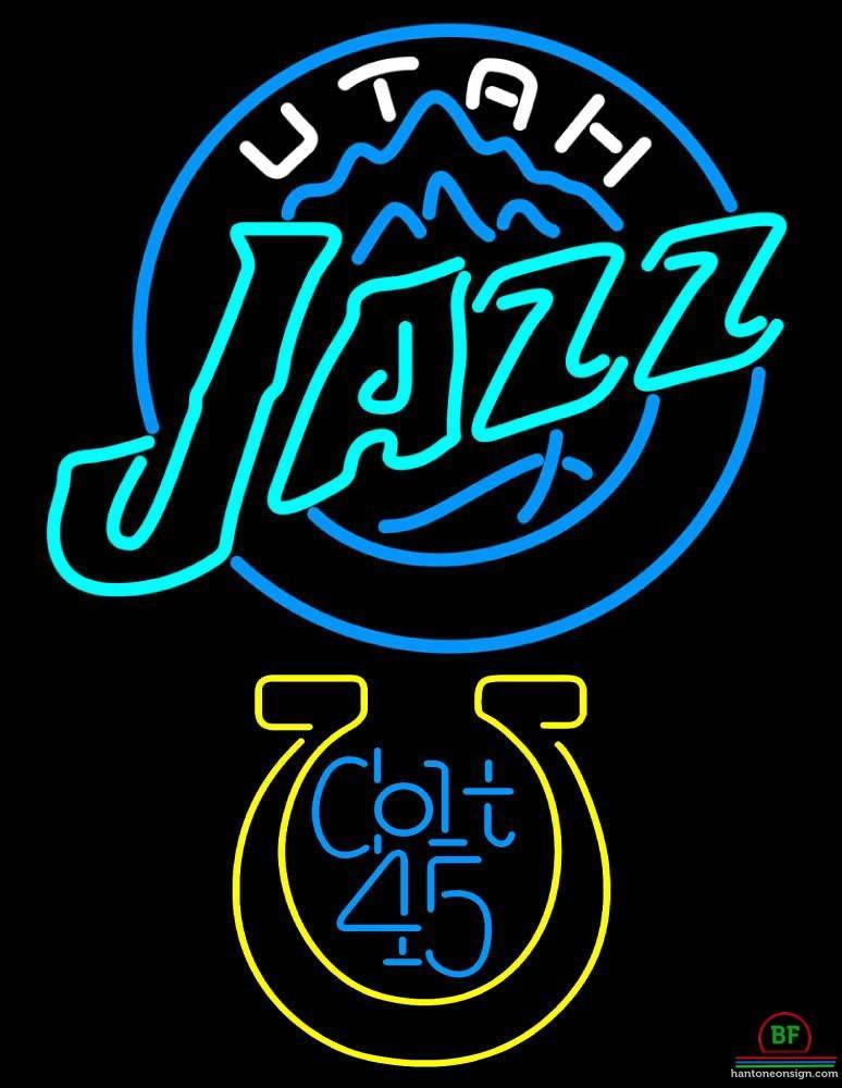 Custom Colt 45 Utah Jazz Neon Sign NBA Teams Neon Light