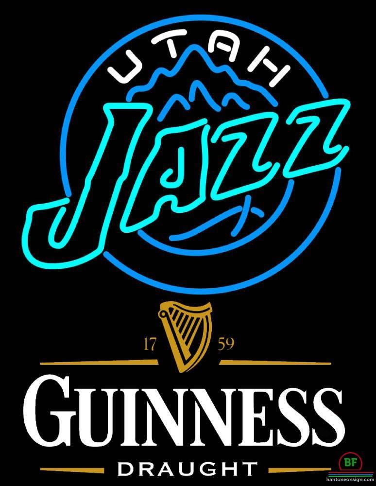 Custom Guinness Draught Utah Jazz Neon Sign NBA Teams Neon Light