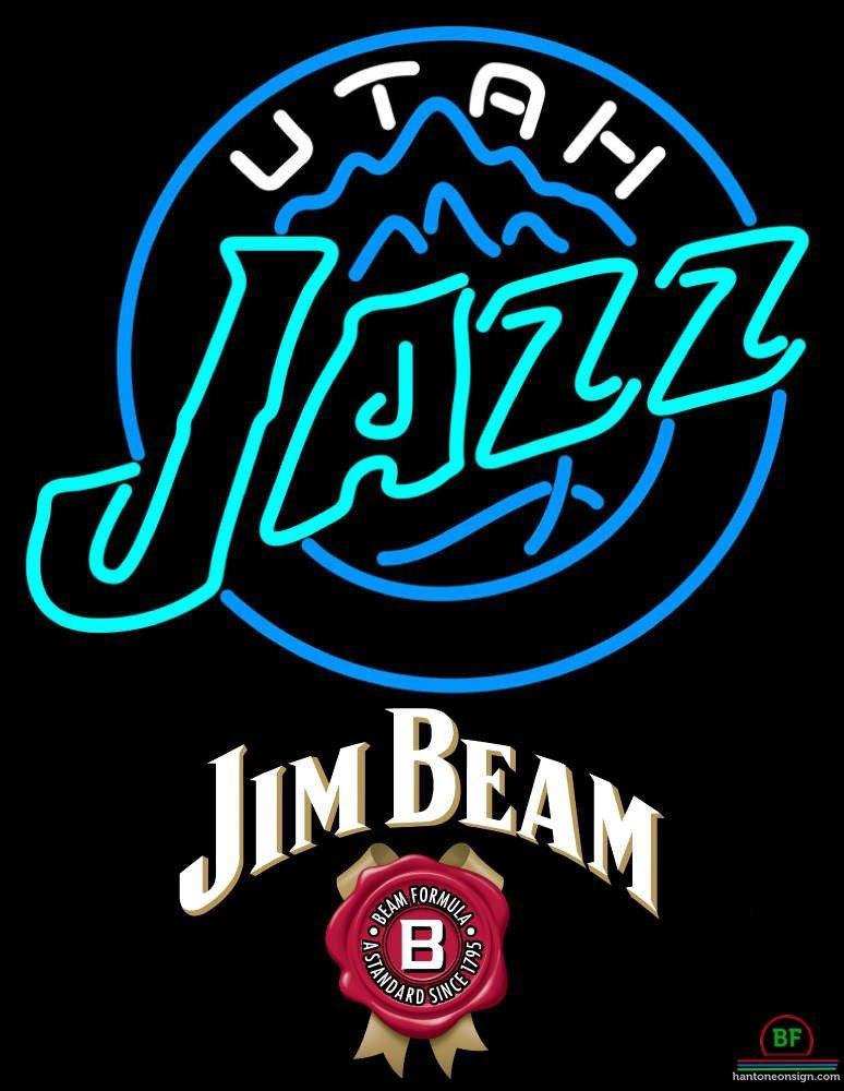 Custom Jim Beam Utah Jazz Neon Sign NBA Teams Neon Light