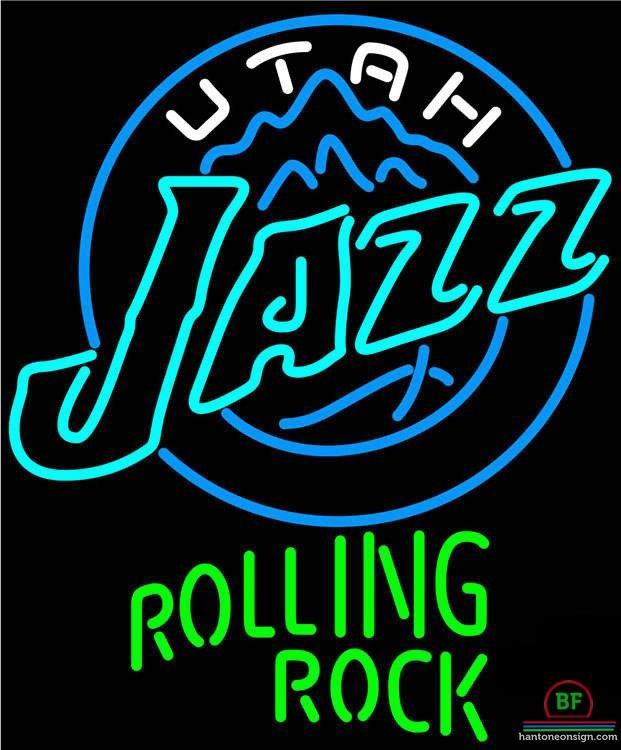 Custom Rolling Rock Utah Jazz Neon Sign NBA Teams Neon Light