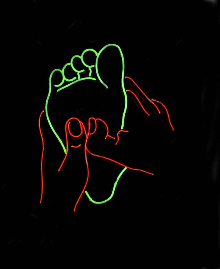 Custom Food Massage Spa Neon Sign Real Neon Light