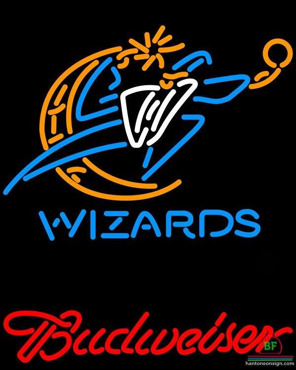 Custom Budweiser Washington Wizards Neon Sign NBA Teams Neon Light