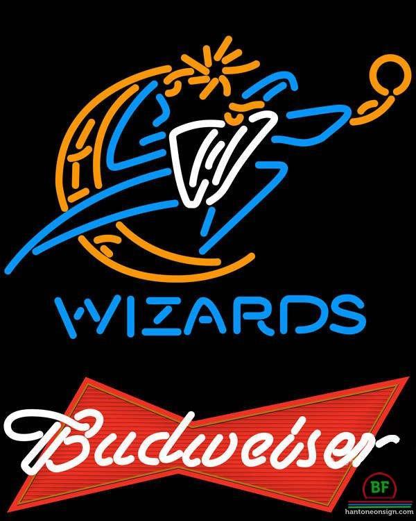 Custom Budweiser Washington Wizards Neon Sign NBA Teams Neon Light